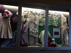 Olympia Weavers Guild display at the Timberland Regional Library, downtown Olympia branch, during November 2014.