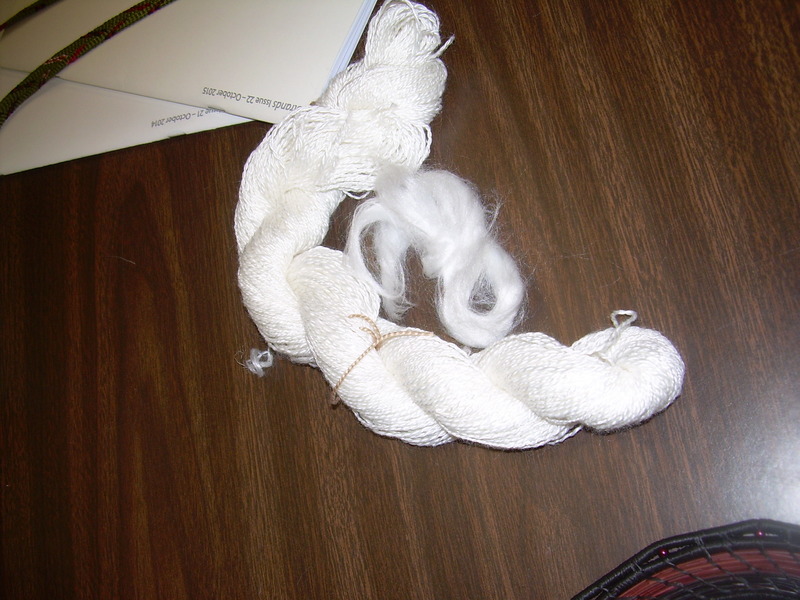 Rose Fiber, spun and raw. Yes, it is a cellulose fiber made from rose bushes